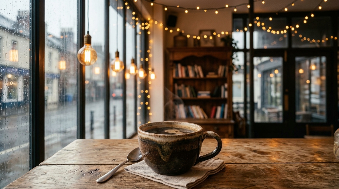 Cozy Rainy Window Cafe
